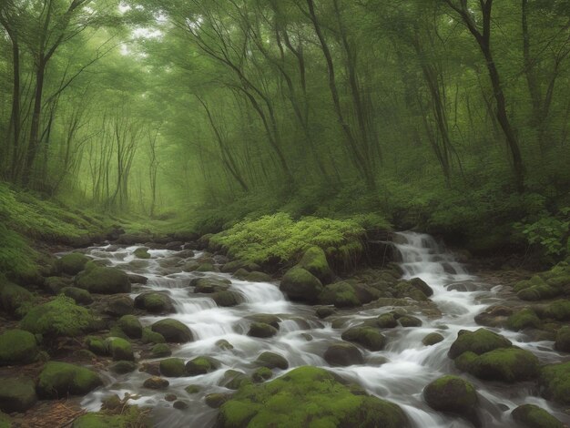 la nature magnifique gros plan image générée par ai