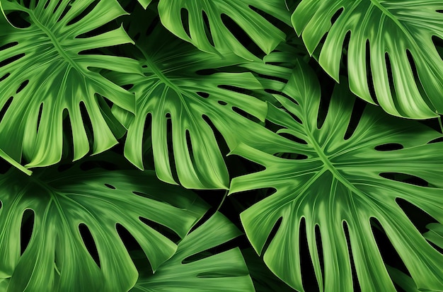 La nature de Monstera laisse du papier peint en arrière-plan