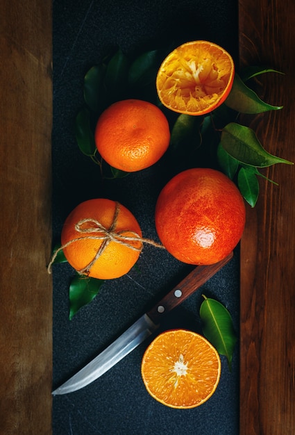 Nature morte aux oranges juteuses