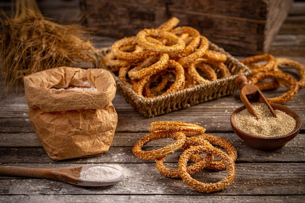 Nature morte de bague bretzel