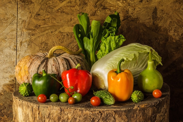 Nature morte Légumes et fruits.