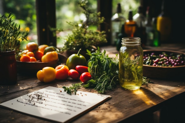 Nature Morte Vibrante Avec Des Légumes Colorés Ia Générative