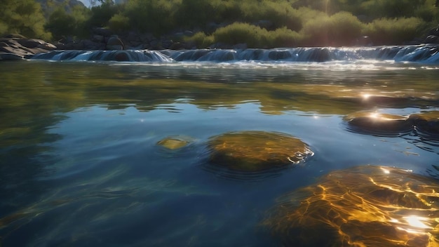 La nature ondulée de l'eau