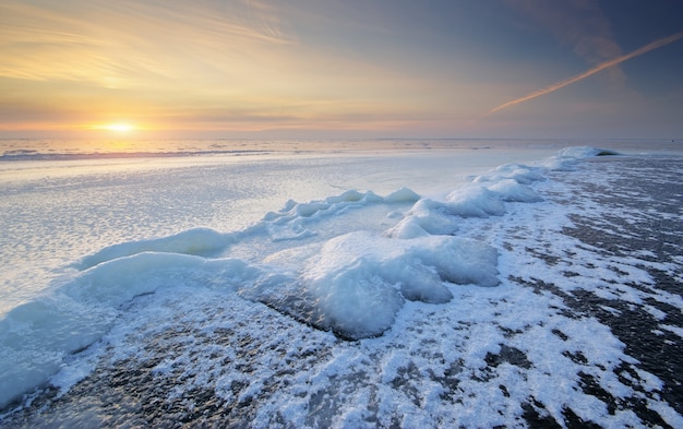 Nature de paysage d'hiver.