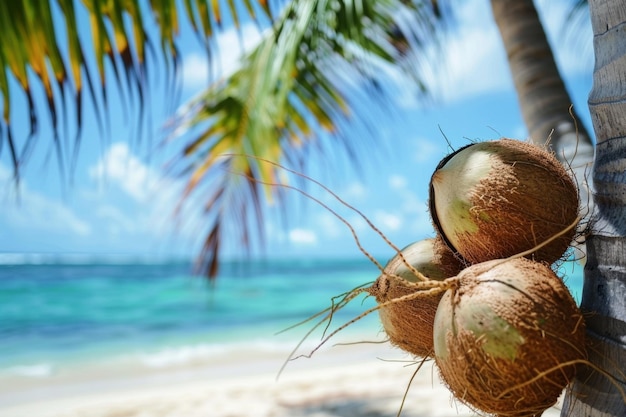 Photo nature de la plage tropicale paysage d'été