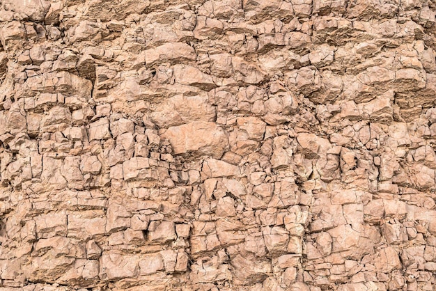 Nature de texture de fond de mur de terre craquelée de montagne