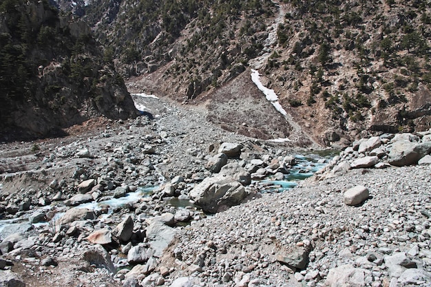 Nature de la vallée de Kalam dans l'Himalaya au Pakistan