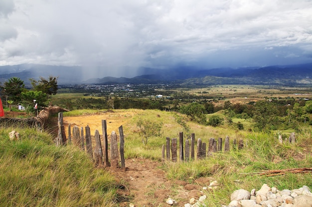 Nature de la vallée de Wamena, Papouasie, Indonésie