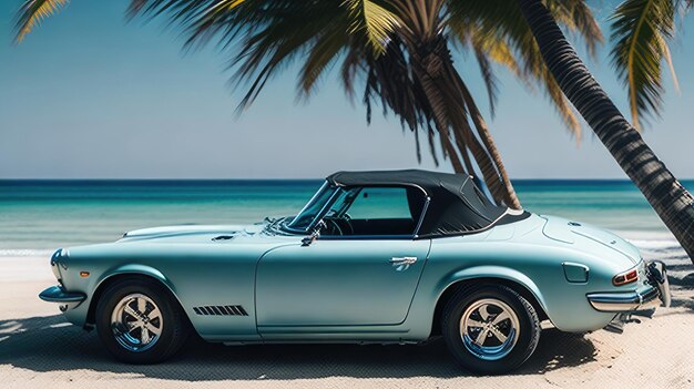 Photo naviguer dans le style classique 240 z et palm tree vibes