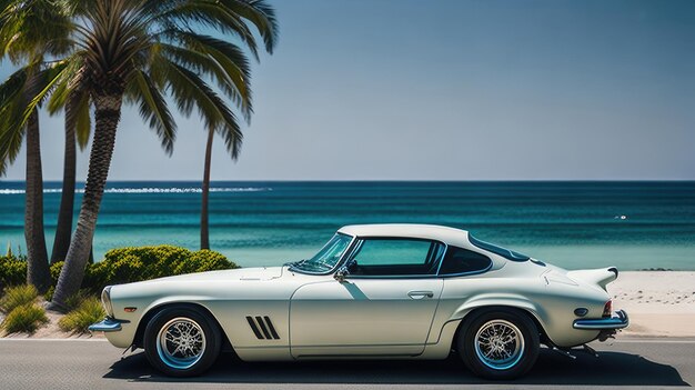 Photo naviguer dans le style classique 240 z et palm tree vibes