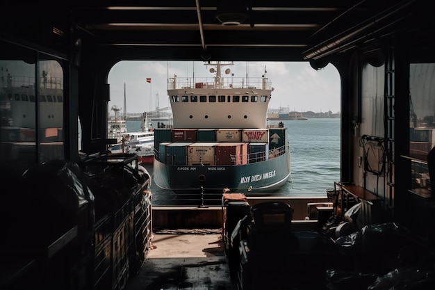 Un navire dans le port