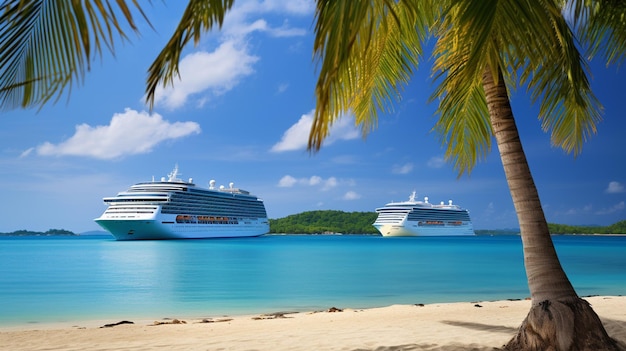 Photo sur le navire de la mer des caraïbes