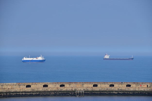 Navires de Newcastle dans le port