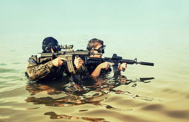 Photo navy seal grenouilles