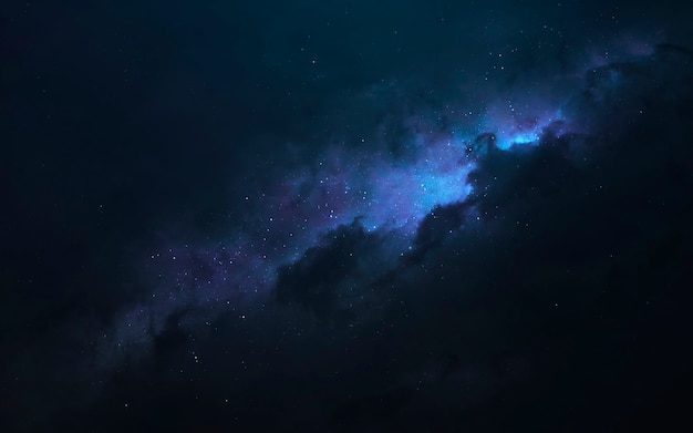 Nebula, beau fond d'écran de science-fiction avec un espace profond sans fin. Éléments de cette image fournis par la NASA