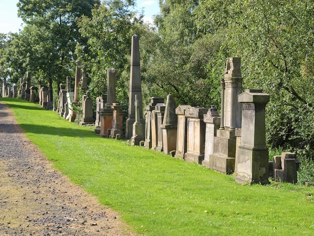 Nécropole du cimetière de Glasgow