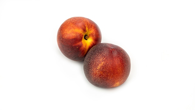 Nectarine de différents côtés.