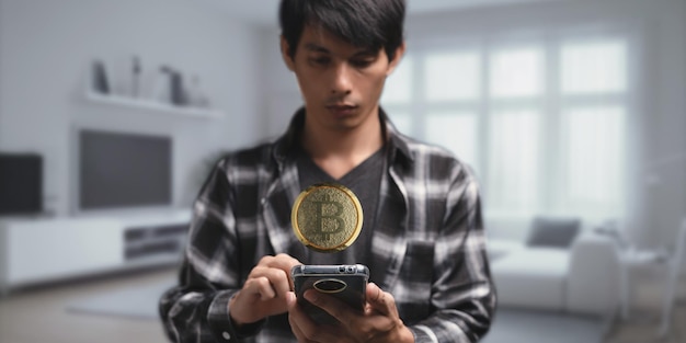 Négociez des pièces de monnaie cryptographiques Échanges Bitcoin Investissez des actions Metaverse