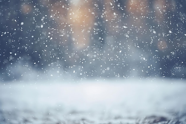 Neige vague et réaliste dans la nature