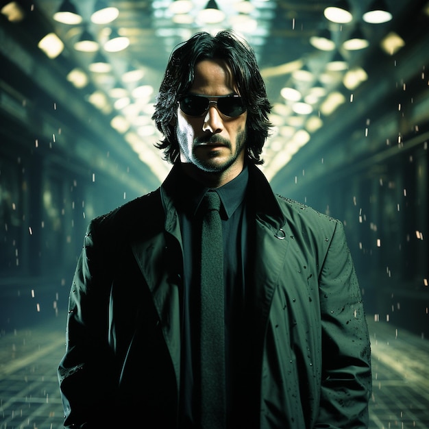 Neo Keanu Reeves dans le film Matrix