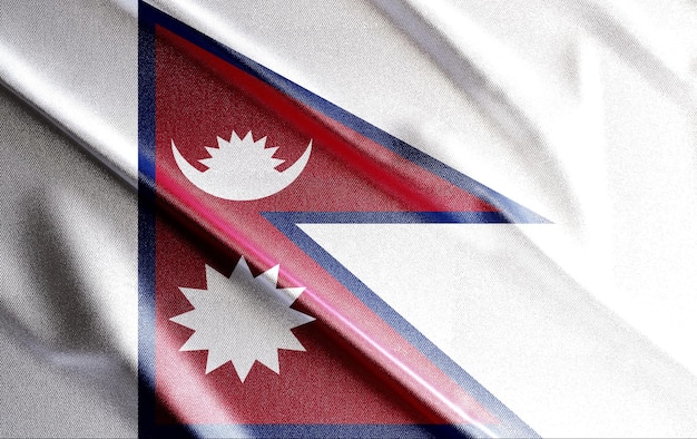 Népal drapeau 3d, beau drapeau de pays dans le monde, arrière-plan, bannière, postr, résumé.