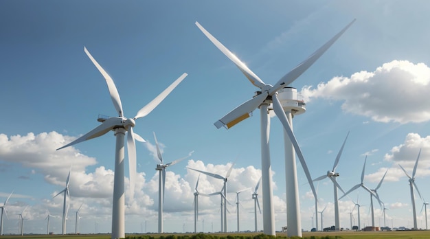 Énergie éolienne de turbine pour produire de l'électricité verte