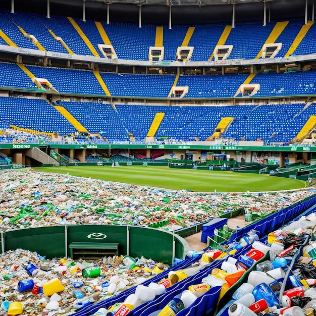 Le nettoyage du stade favorise la responsabilité environnementale et la santé publique