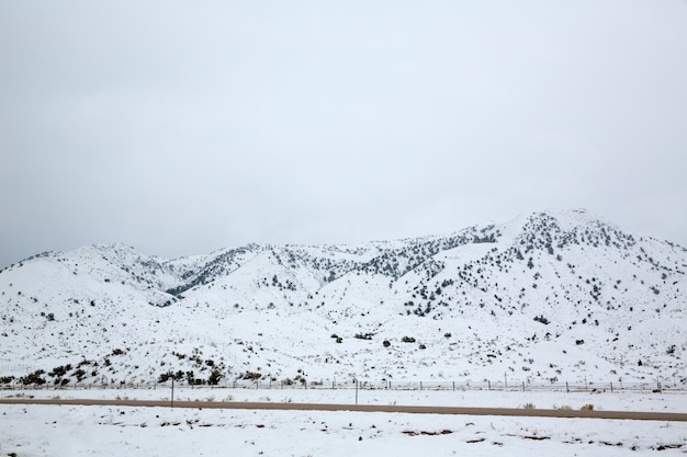 Nevada USA neige de printemps en montagne