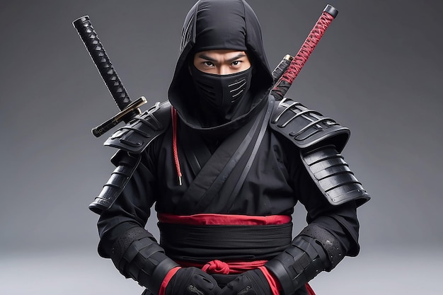 Photo un ninja qui porte de l'équipement.