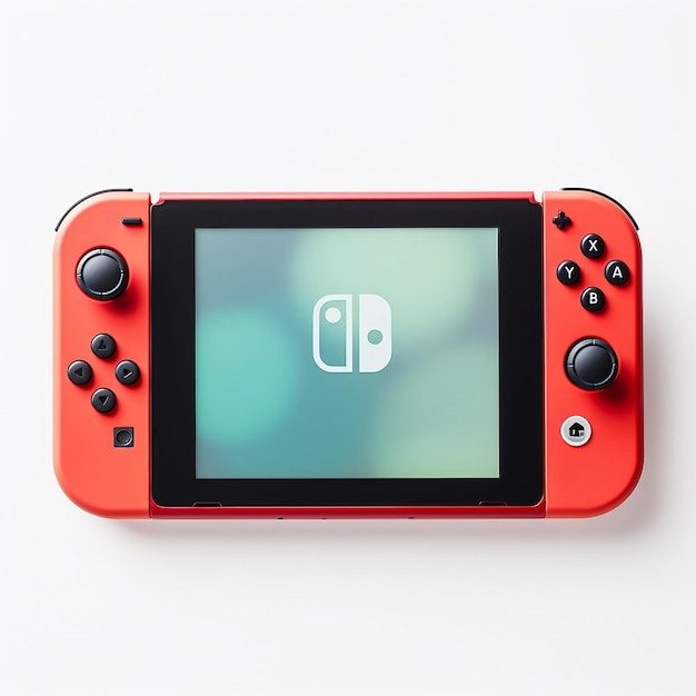 Nintendo Switch sur un fond blanc