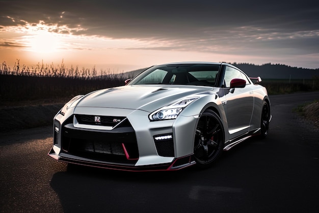 Nissan GTR Nismo Voiture de sport Supercar Voiture de sport Voiture de sport élégante Voitures performantes Voiture de luxe automobile Véhicule automobile AI