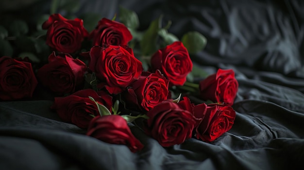 Nocturne d'Amour Roses Rouges et Chandelles