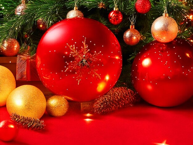 Noël arrière-plan de couleur rouge télécharger une image de haute qualité