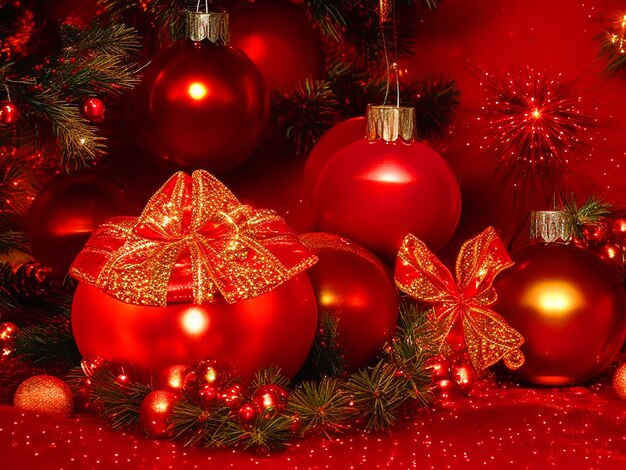 Noël arrière-plan de couleur rouge télécharger une image de haute qualité