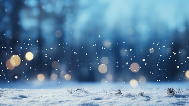 Noël, Nouvel An, hiver, lumières dorées, bokeh festif, arrière-plan étincelant, IA, contenu généré