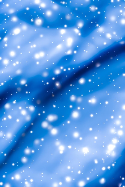 Noël Nouvel An et Saint Valentin bleu fond abstrait vacances conception de cartes neige brillante paillettes comme toile de fond de vente de saison d'hiver pour la marque de beauté de luxe