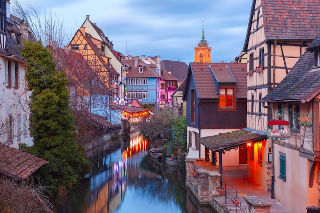 Noël Petite Venise à Colmar, Alsace, France