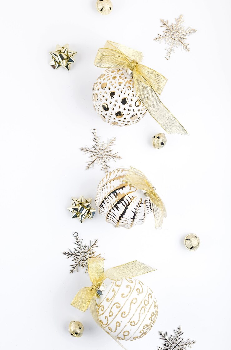 Noël sertie de boules rétro
