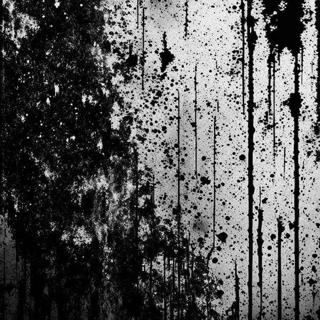 Noir et blanc grunge détresse superposition texture surface abstraite poussière et mur sale rugueux