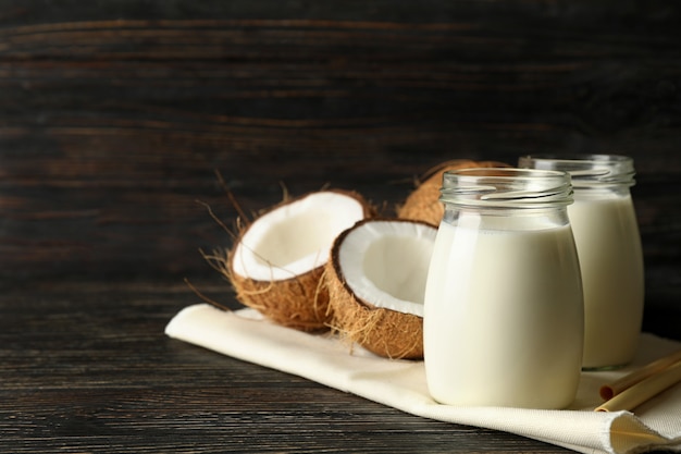 Noix de coco fraîche et lait de coco