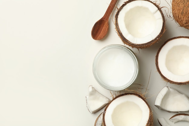 Noix de coco fraîche et lait de coco