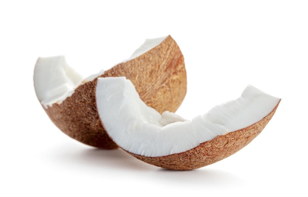 Noix de coco isolé sur blanc