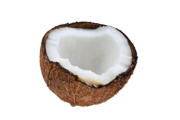 noix de coco isolé sur fond blanc