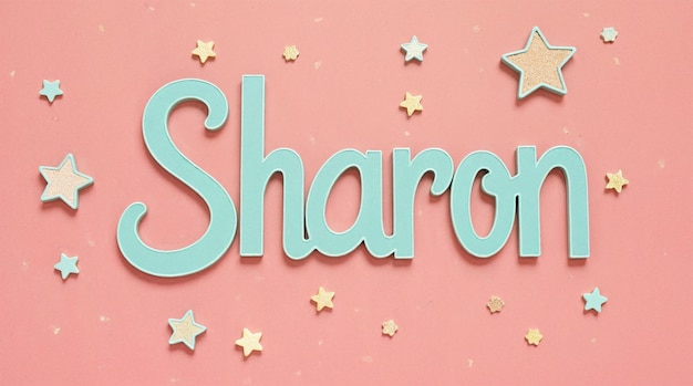 Nom de Sharon avec des étoiles