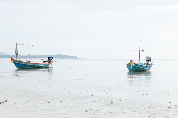 De nombreux bateaux de pêche