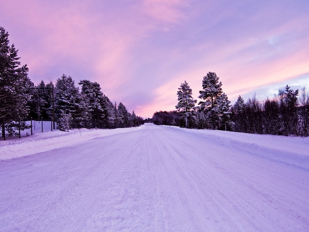 Norvège hiver neige paysage