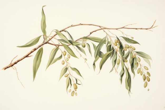 Photo la nostalgie captivante l'élégance intemporelle de willow bough