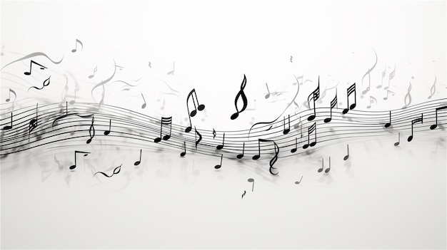 notes de musique de fond