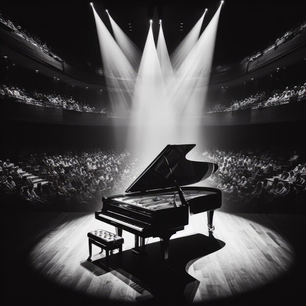 Photo notes de piano et de musique