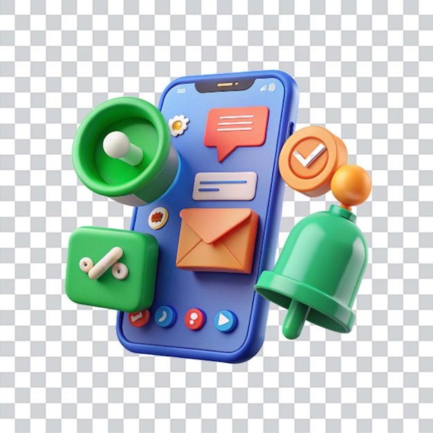Notification et illustration du concept d'icône